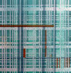 Rasters 7 - werk op papier 17 x 17 cm (2011)
